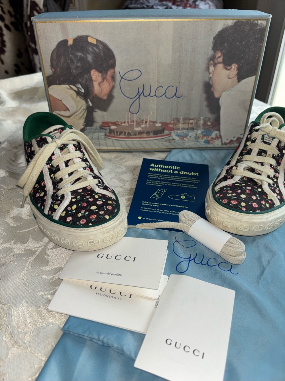 Gucci Liberty of London x  tennis shoes floral 37
